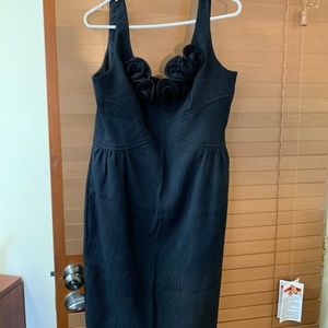 Dark Blue Maggy London Flower Print Dress